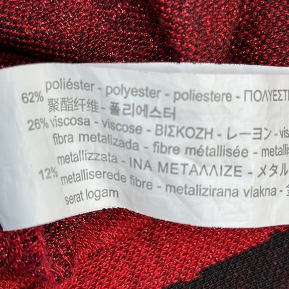 Zara | Black & Red Checkered MIDI Dress - Picture 13 of 13